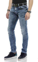 CIPO&BAXX FÉRFI SLIM FIT FARMERNADRÁG CD621 BLUE (CD621_Blue_29_L32)