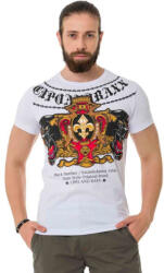CIPO&BAXX Cipo & Baxx Divatos Férfi Póló Ct718 White
