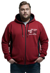 EDDY HILLS - Ultimates TEAM piros oldalbetétes kapucnis vastag (Méret 3XL)