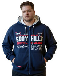 EDDY HILLS - Ultimates NAVIGATION sötétkék kapucnis vékony (Méret 7XL)