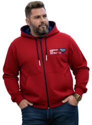EDDY HILLS - Ultimates MISSION piros kapucnis vastag (Méret 5XL)