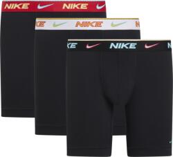 Nike ESSNTIAL COTTON STRC BOXER BRIEF LONG 3PK S | Bărbați | Boxeri | Negru | NQ00KE1286-EX3