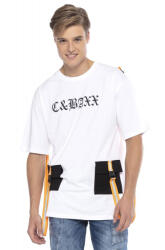 CIPO&BAXX Cipo & Baxx Divatos Férfi Póló Ct589white