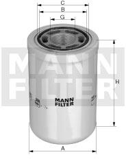 MANN-FILTER Filtru ulei MANN-FILTER WH 10 005 (WH10005)