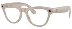 Ray-Ban Skyler Gen1 ochelari inteligenți cu AI, mărime 52-20, lentile 3F Clear/Sapphire, Gri lucios (EU) (6700MF52)