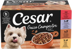 Cesar tálka MP nedves kutyaeledel vegyes válogogatás szószban 8x150g