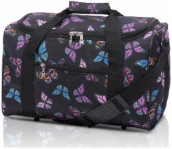 CITIES 611 pillangó utazótáska - fekete (RB-611_BUTTERFLY-BLACK)