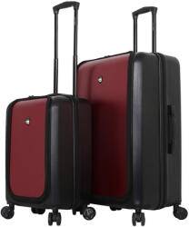 Mia Toro Sada cestovních kufrů MIA TORO M1709/2 - černá/vínová 101 l / 41 l + 25% expander (RB-M1709/2_BLACK-BURGUNDY)