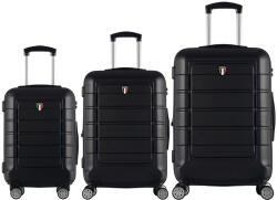 TUCCI DISEGNO Console T-0273/3 ABS utazótáska készlet - fekete színben (RB-T-0273/3_BLACK)