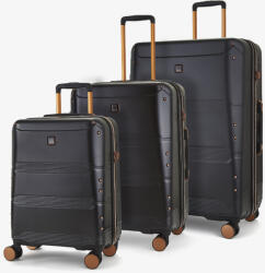 ROCK Sada cestovních kufrů ROCK TR-0238/3 ABS/PC - černá 102 l / 60 l + 20% expander / 34 l (RB-TR-0238/3_BLACK)