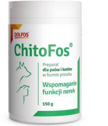 DOLFOS Pudră susținere funcție renală câini și pisici DOLFOS ChitoFos 150 g cu chitosan și carbonat de calciu