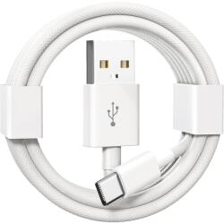 KiwiBird USB-A - USB-C töltőkábel iPhone-hoz és iPadhez, 1 m - fehér