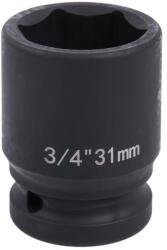 Uxney 3/4" ütvecsavarozó dugókulcs - 31 mm, hatszögű, króm-molibdén acél