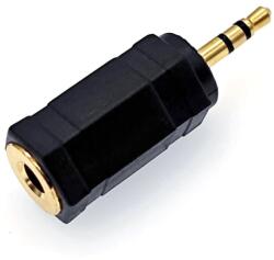 JZK 3, 5 mm aljzat - 2, 5 mm csatlakozó sztereó jack adapter