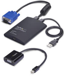 StarTech NOTECONS02-VGA-MDP, 1920 x 1200 pixelek, Fekete (NOTECONS02-VGA-MDP)