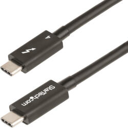 StarTech TBLT4MM1M, Apa, Apa, 1 M, 40 Gbit/s, Fekete, Nikkel (TBLT4MM1M)