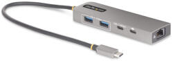 StarTech 10G2A1C25EPD-USB-HUB, Vezetékes, USB 3.2 Gen 2 (3.1 Gen 2) Type-C, 100 W, 10, 100, 1000, 2500 Mbit/s, IEEE 802.3bz, Szürke (10G2A1C25EPD-USB-HUB)