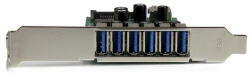 StarTech PEXUSB3S7, PCIe, SATA, USB 3.2 Gen 1 (3.1 Gen 1), Teljes magasságú/alacsony profilú, Zöld, Fémes, 3 M, 1920042 ó (PEXUSB3S7)