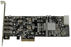 StarTech PEXUSB3S42V, PCIe, USB 3.2 Gen 1 (3.1 Gen 1), Teljes magasságú/alacsony profilú, PCIe 2.0, 3 M, CE, FCC (PEXUSB3S42V)