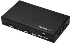 StarTech ST122HD202, HDMI, 2x HDMI, 3840 x 2160 pixelek, Fekete, 1280 x 720 (HD 720), 1920 x 1080 (HD 1080), 1920 x 1200 (WUXGA), 2560 x 1600 (WQXGA), 3840 x 2160, 720p, 1080p (ST122HD202)