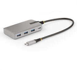 StarTech HB31C3A1CDPPD3, USB 3.2 Gen 2 (3.1 Gen 2) Type-C, USB 3.2 Gen 1 (3.1 Gen 1) Type-C, USB 3.2 Gen 2 (3.1 Gen 2) Type-A, USB 3.2 Gen 2 (3.1 Gen 2) Type-C, 10000 Mbit/s, 60 Hz, 4096 x 2160, Ezüst (HB31C3A