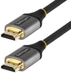 StarTech HDMM21V4M, 4 M, HDMI A-típus (Standard), HDMI A-típus (Standard), 48 Gbit/s, Audio Return Channel (ARC), Fekete, Szürke (HDMM21V4M)