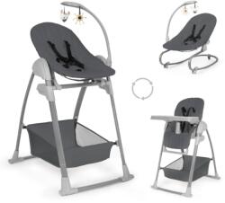 Hauck Sit N Relax 3in1 etetőszék, székmagasító és pihenőszék, sötétszürke