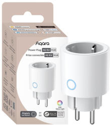 Aqara power plug h2 (eu, rgb) - priza inteligenta 16a, protocol thread & zigbee 3.0, masurare consum energy, inel led rgb c (6978350350684)