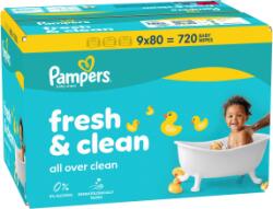 Pampers Șervețele umede (9x80 buc/cutie) Fresh Clean