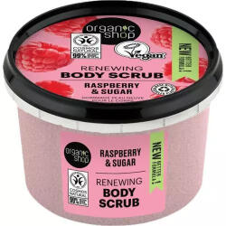  Exfoliant corporal Organic Shop 250ml Zmeură și zahăr Regeneratoare