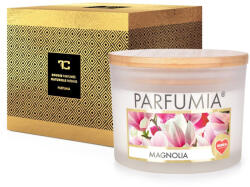  LEMN DE MAGNOLIA | lumânare cu aromă de soia | 2 fitiluri | PARFUMIA® | 400 ml
