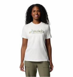 Columbia Boundless Beauty Logo Short sleeve Tee női póló L / fehér/lila