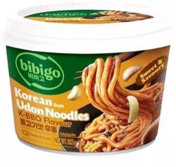  Tăiței Udon BIBIGO în stil coreean, cu aromă de BBQ, 187g