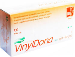  Mănuși de unică folosință fără pudră Vulkan VinylDona din vinil, mărimea S, 100 buc