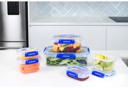  Set Sistema de 6 recipiente alimentare impermeabile KLIP IT PLUS 2x 180 ml, 2x 400 ml, 1x 1 l și 1x 2, 2 l