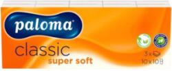  Șervețele de hârtie Paloma cu 3 straturi, Classic Super Soft, 10x10 buc