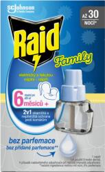 S. C. Johnson Raid Family potrivit pentru copii fără parfum, reumplere 27ml, 45 nopți