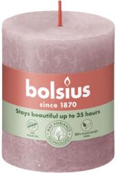 Bolsius Rustic Shine Roller 68×80 mm - Frasin trandafir (roz)