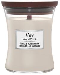  Lumânare WoodWick Tonka & Lapte de Migdale, medie