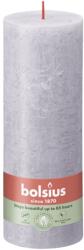  Cilindru Bolsius Rustic Shine 68×190 mm - Lavandă înghețată (violet)