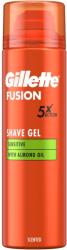 Gillette Gel de ras Fusion Sensitive cu ulei de migdale 200 ml