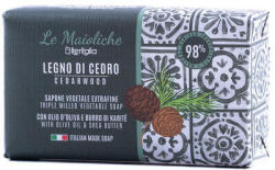  Săpun vegetal ITERITALIA cu ulei de măsline și unt de shea - cedru, 175 g