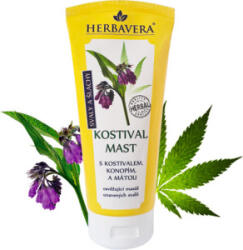  Unguent de tătăneasă Herbavera cu cânepă și mentă, 200 ml
