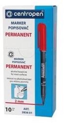  Marker permanent Centropen negru 2836 set de 10 bucăți