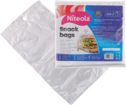  Pungi pentru gustări Niteola, HDPE, 16 × 24 cm, grosime 8 , transparente, 50 buc
