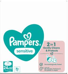 Pampers Șervețele umede Sensitive pentru bebeluși, 24 x 52 buc