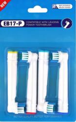 Oral-B Capete de periuțe de periuțe de rezervă EB17-P 4 buc. compatibile cu Genius, SmartSeries, PRO și Vitality