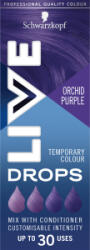  Picături de vopsea de păr Schwarzkopf Live Drops Purple Orchid, 30 ml
