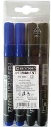 Centropen Markere permanente 8566 set mix 4 buc