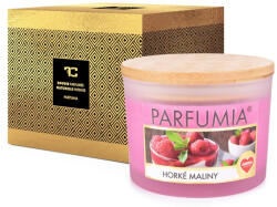  ZMEURĂ CALDĂ | lumânare cu aromă de soia | 2 fitiluri | PARFUMIA® | 400 ml